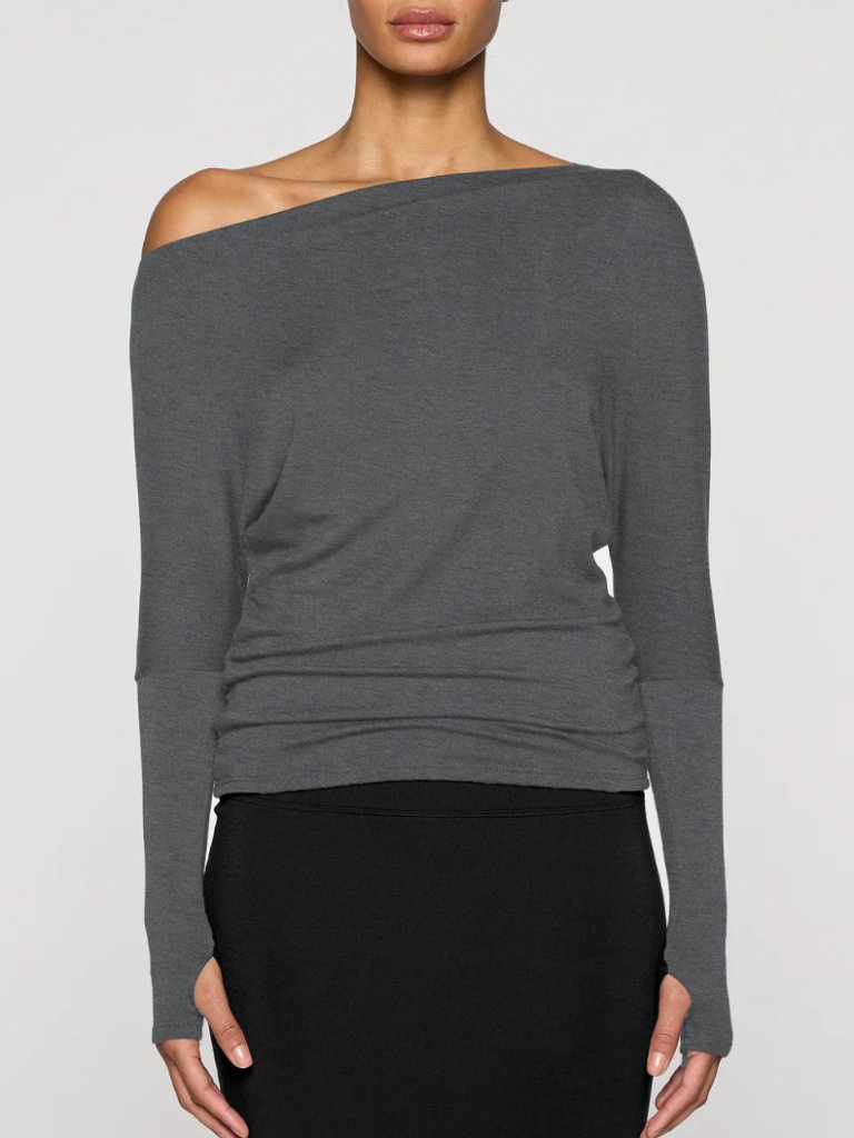Bleusalt The Cindy Top Dark Gray Size 2